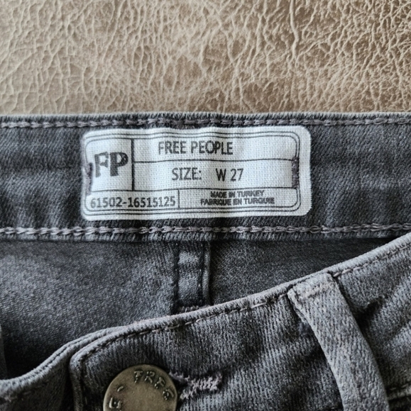 Free People Cropped Raw Hem Jeans - Picture 6 of 8